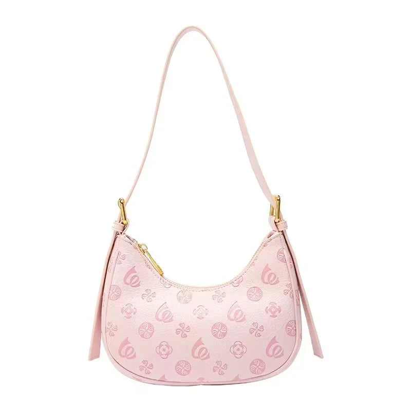 Pink Underarm Hobo Bag